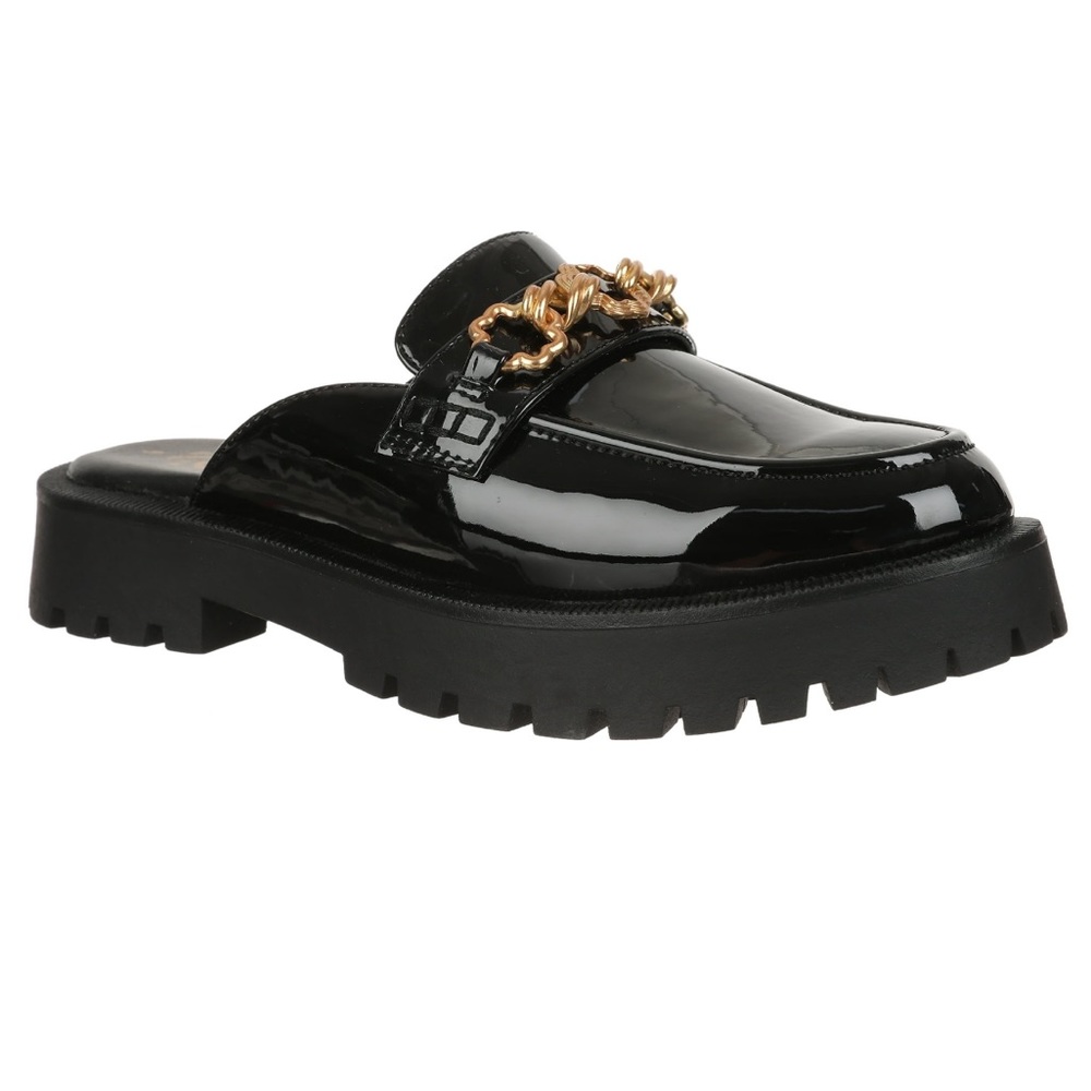 COPY - Sam & Libby Women's Reese Lug Sole Mule Loafer Black Sz 7 NEW
